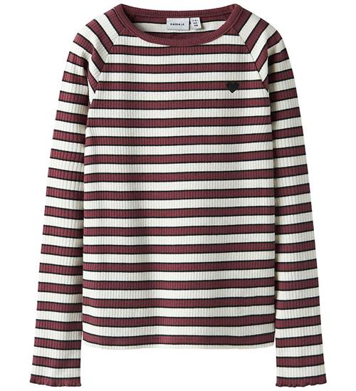 Name It Bluse - Rib - NkfTala - Oxblood Red