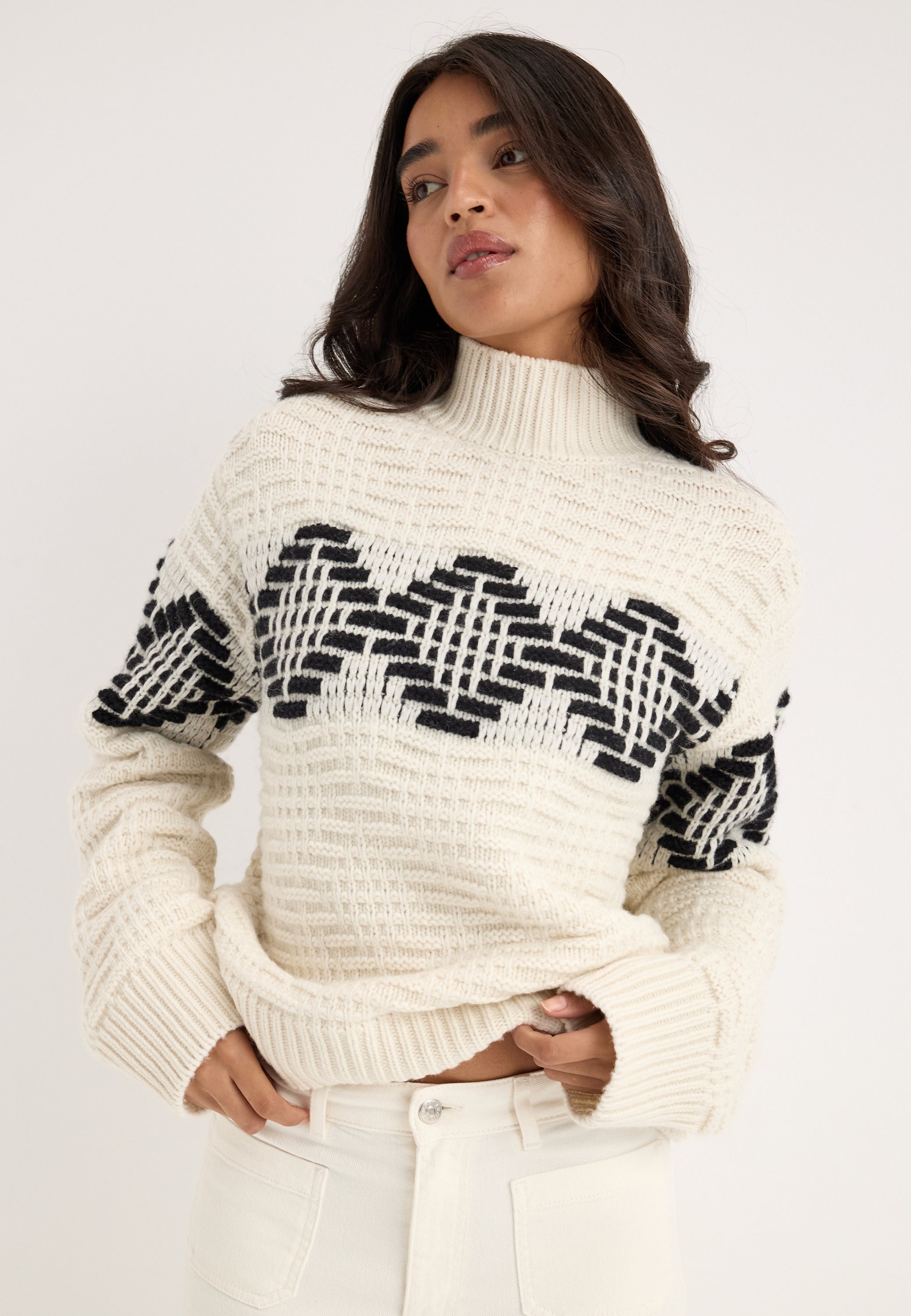 SELECTED Slwlili Ls Knit High Neck