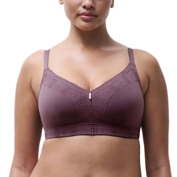 Chantelle BH EasyFeel Wirefree Support Bra Blomme nylon G 80 Dame