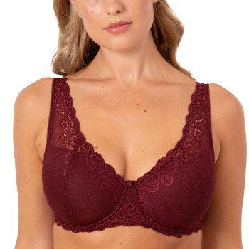 Trofé Trofe Irene Underwire Bra BH Vinrød  polyamid B 90 Dame