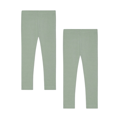 BIRKHOLM 2-Pak Rib Leggings Åkande Grøn