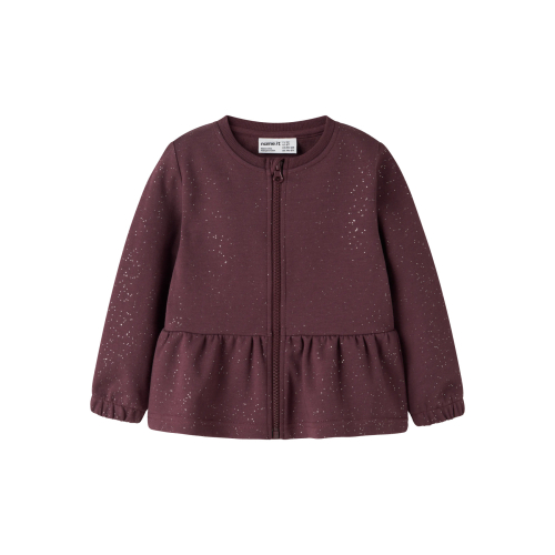 NAME IT Glimmer Sweat Cardigan Rilono Catawba Grape
