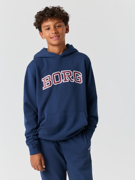 Björn Borg Borg Classic Print Hoodie Blå, 122-128