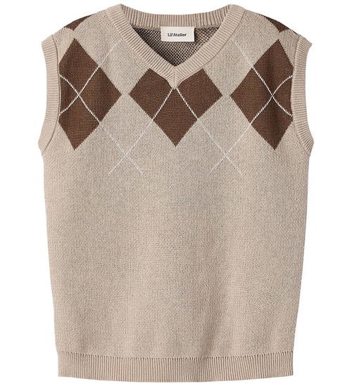 Lil' Atelier Vest - Strik - NmmRonan - White Pepper