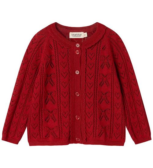 MarMar Cardigan - Bomuld/Viskose - Strik - Totti - Cherry