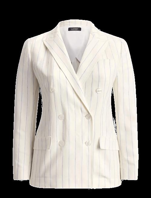 Lauren Women | Striped Linen Twill Blazer | 54
