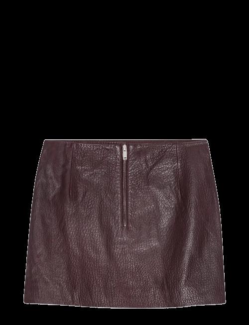 REMAIN Birger Christensen | Mini Leather Skirt | 40