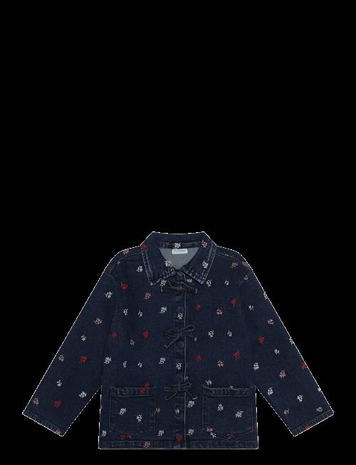Minymo | Jacket Denim W. Emb. | 128