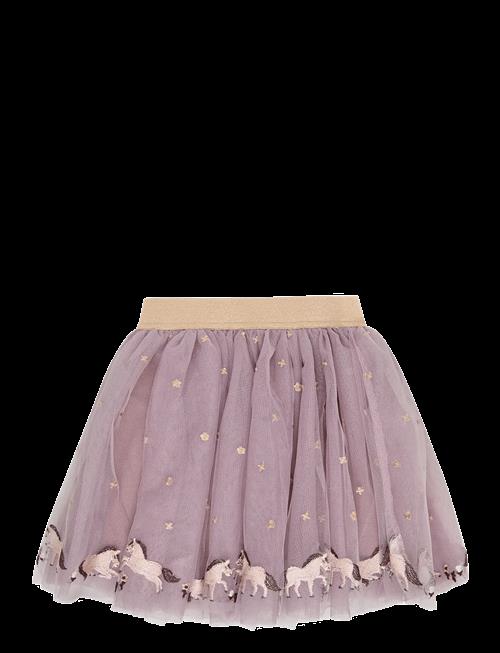 Minymo | Skirt Mesh W. Emb. | 98