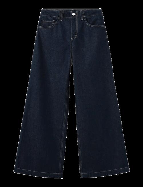 Mango | Wide Leg Mid-Rise Jeans | 36