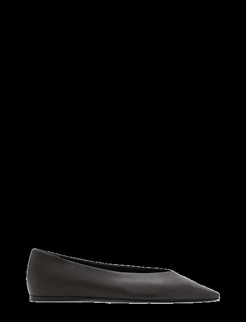 Mango | Flat Leather Pointed Toe Shoe | 41