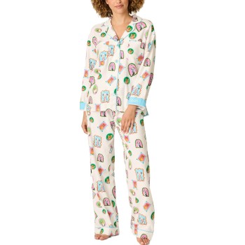 PJ Salvage Flannel Pyjama Flerfarvet bomuld Large Dame