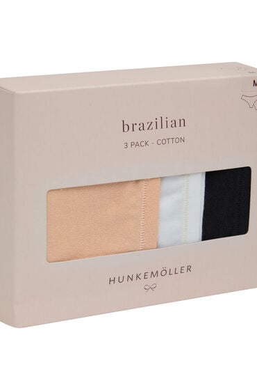 Hunkemöller Multipakning af Bomuldsshorts Beige