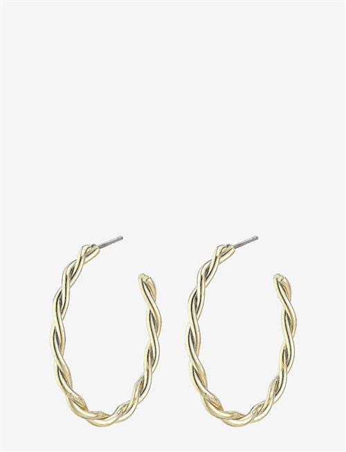 Pilgrim | Naja  Large Hoop Earrings Gold-Plated | ONE SIZE