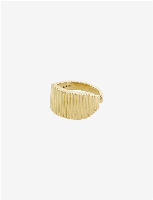 Pilgrim | Jemma Square Signet Ring Gold-Plated | ONE SIZE