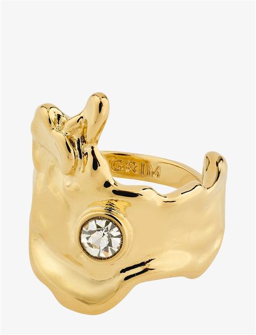 Pilgrim | Gia Crystal Ring Gold-Plated | ONE SIZE