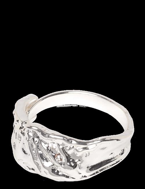 Pilgrim | Sol Organic Shaped Crystal Ring Silver-Plated | ONE SIZE