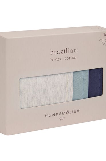 Hunkemöller Multipakning af Bomuldsshorts Blå