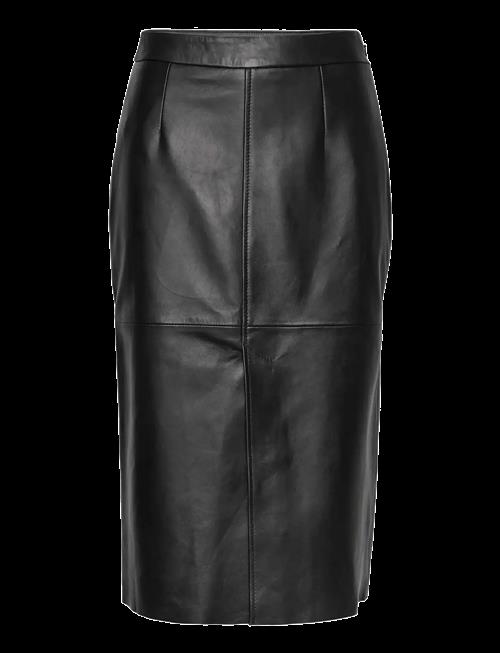 Rosemunde | Rwfelino Leather Calf Skirt | 36
