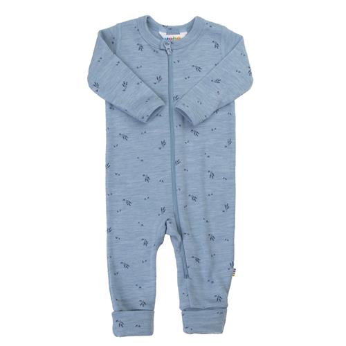 Joha Jumpsuit Med 2-i-1-fod Blue Melange  Blue Melange 100 cm  Blå  100 cm  Drenge
