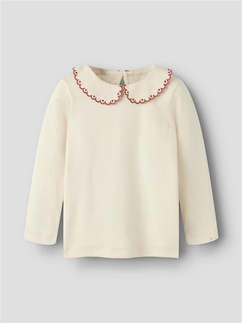 Lil’ Atelier Nmffundo Loa Ls Slim Top Lil Turtledove Turtledove 98 cm  Creme  98 cm  Piger