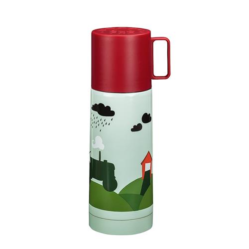 Blafre Termoflaske 350 Ml Tractor And Barn  Multicolor One Size  Blå  One Size  unisex