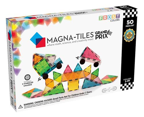 Magna-Tiles 50 Stk. Grand Prix Frost  Multi One Size  Hvid  One Size 3+ Years unisex
