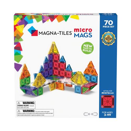 Magna-Tiles MicroMAGS 70 Stk.  Multi One Size  Hvid  One Size 3+ Years unisex