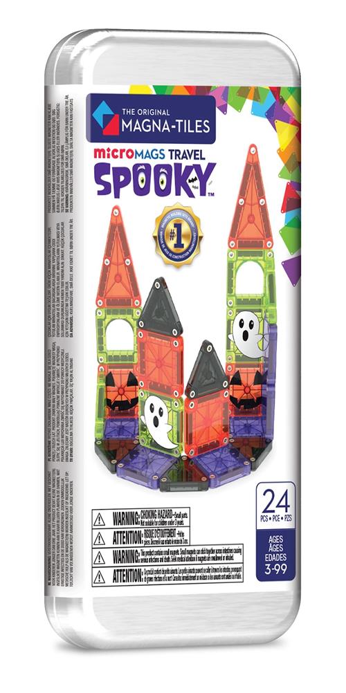 Magna-Tiles MicroMAGS Rejsesæt Med 24 Dele Spooky  Multi One Size  Hvid  One Size 3+ Years unisex