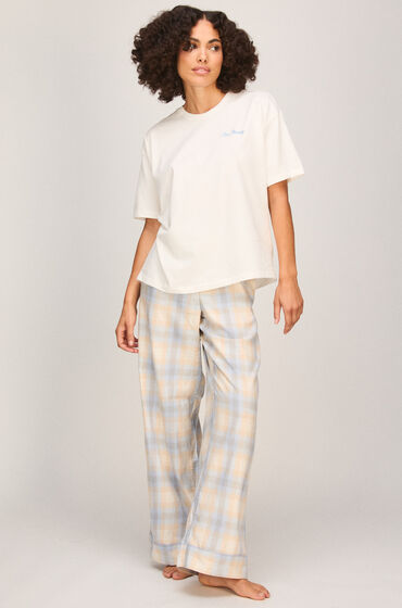 Hunkemöller Pyjama Set Check Blå