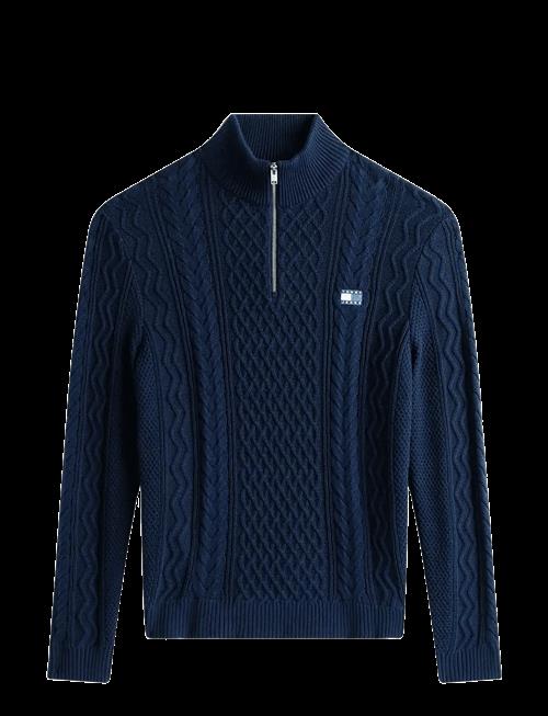 Tommy Jeans | Tjm Slim Badge Cable Qrtr Zip | XXXL
