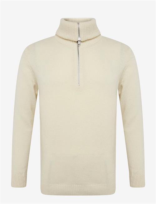 Lindbergh | Lambswool Half Zip Knit Oversize Collar | XXL