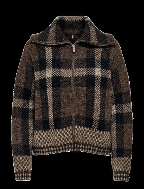 ONLY | Onlmaroon Ls Zip Collar Cardigan Knt | XS