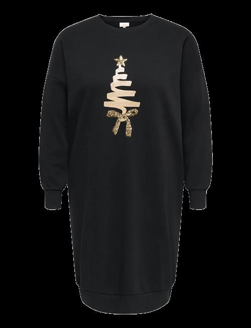 ONLY Carmakoma | Carsanta Xmas L/S Midi Sweat Dress Jrs | 42-44