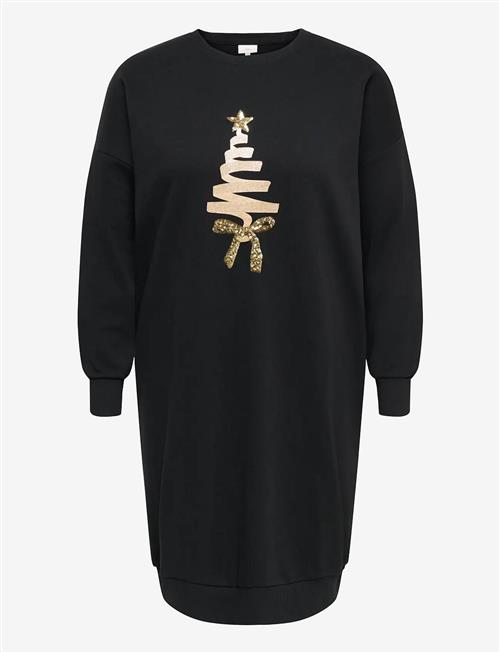 ONLY Carmakoma | Carsanta Xmas L/S Midi Sweat Dress Jrs | 50-52