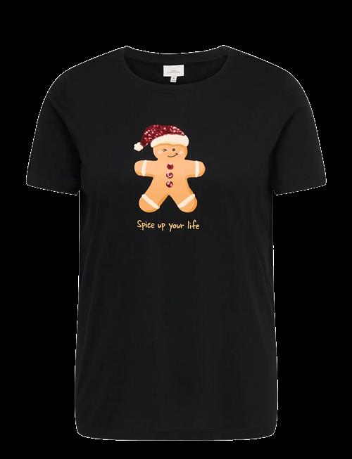 ONLY Carmakoma | Carxmas Yrsa O-Neck Ss Reg Tee Jrs | 46-48