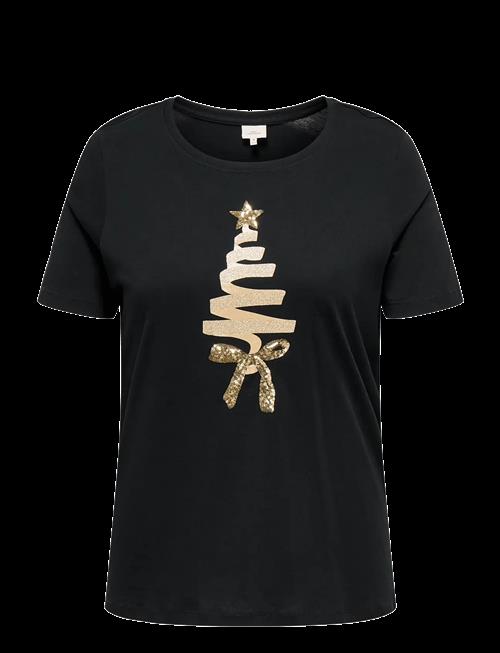 ONLY Carmakoma | Carxmas Yrsa O-Neck Ss Reg Tee Jrs | 50-52