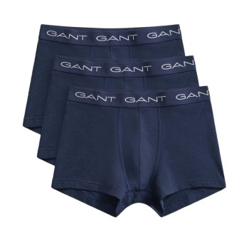Gant 3P Basic Cotton Trunks Navy bomuld XX-Large Herre