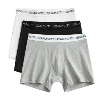 Gant 3P Cotton Stretch Boxer Grå bomuld X-Large Herre