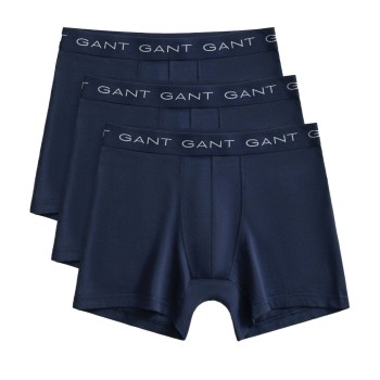 Gant 3P Cotton Stretch Boxer Navy bomuld X-Large Herre