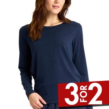 JBS of Denmark Bamboo Long Sleeve Top Marineblå X-Large Dame
