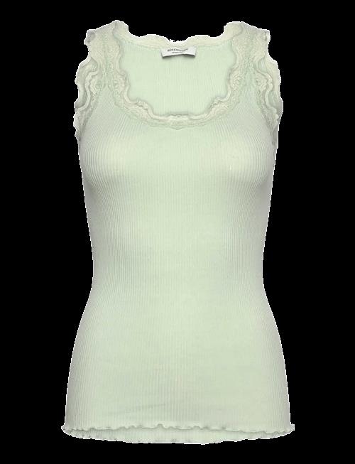 Rosemunde | Rwbabette Silk Sl U-Neck Long Lace | L