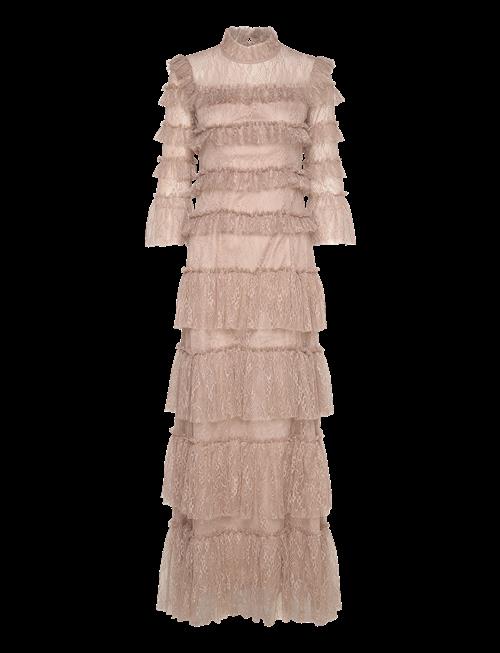 Malina | Carmine Long Sleeve Lace Maxi Dress | S