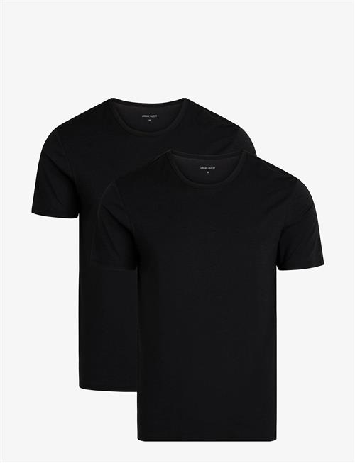 URBAN QUEST | Urban Quest The Bamboo Mens Short Sleeved Undershirt 2-Pack | M