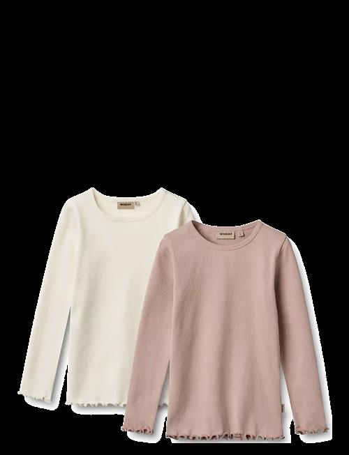 Wheat | 2 Rib T-Shirts L/S Ida | 116