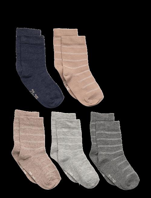 Minymo | Socks W. Knit (5-Pack) | 31\34
