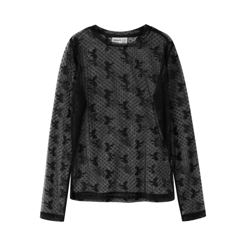 NAME IT Mesh Bluse Remesh Black