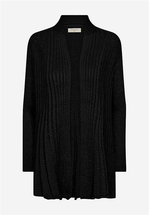 Freequent Stickad cardigan med diskreta glittertrådar