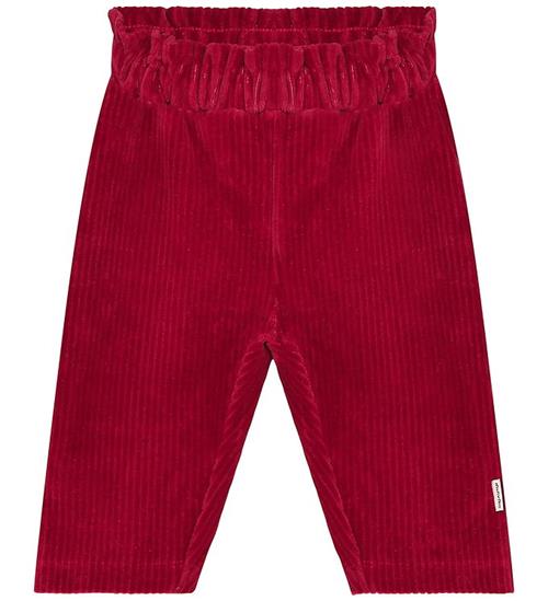 Minymo Bukser - Velour - Rio Red