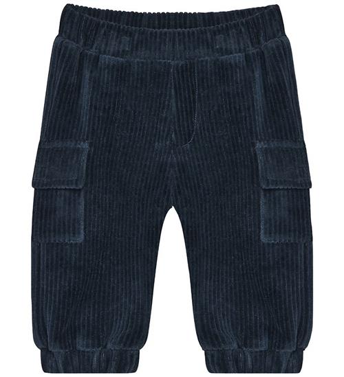 Minymo Bukser - Velour - Midnight Navy